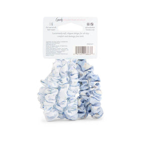 Goody x LoveShackFancy Satin Skinny Scrunchies - 5ct - Everblooming Rosettes and English Ivy Water Lily