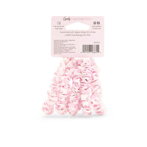 Goody x LoveShackFancy Satin Skinny Scrunchies - 5ct - Rosa Beaux and English Ivy Pink