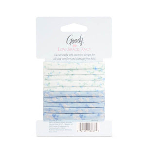 Goody x LoveShackFancy Seamless Elastics - 10ct - Everblooming Rosettes and English Ivy Blue