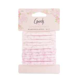 Goody x LoveShackFancy Seamless Elastics - 10ct - Rosa Beaux and English Ivy Pink
