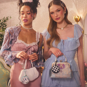 MacKenzie-Childs x Goody Elastics Pouch - Courtly Check, 15ct