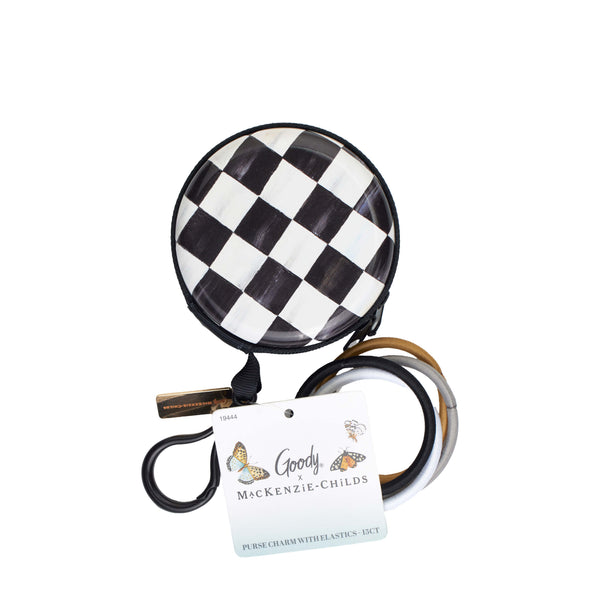 MacKenzie-Childs x Goody Elastics Pouch - Courtly Check, 15ct