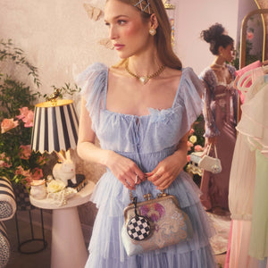 MacKenzie-Childs x Goody Elastics Pouch - Courtly Check, 15ct