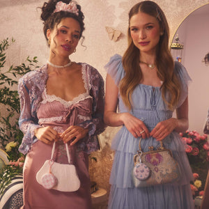 MacKenzie-Childs x Goody Elastics Pouch - Rosy Check, 15ct