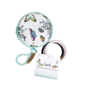 MacKenzie-Childs x Goody Elastics Pouch - Butterfly Toile, 15ct