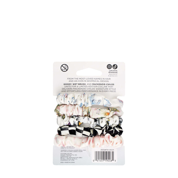 MacKenzie-Childs x Goody Satin Skinny Scrunchies, 5ct