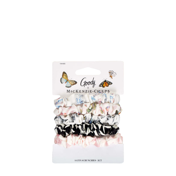MacKenzie-Childs x Goody Satin Skinny Scrunchies, 5ct