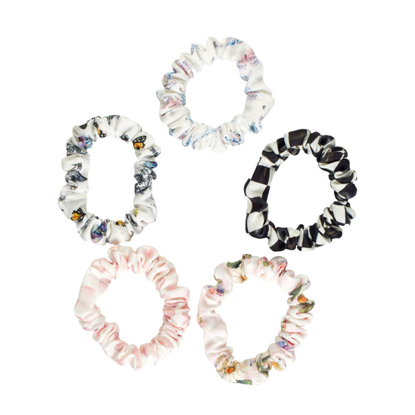 MacKenzie-Childs x Goody Satin Skinny Scrunchies, 5ct