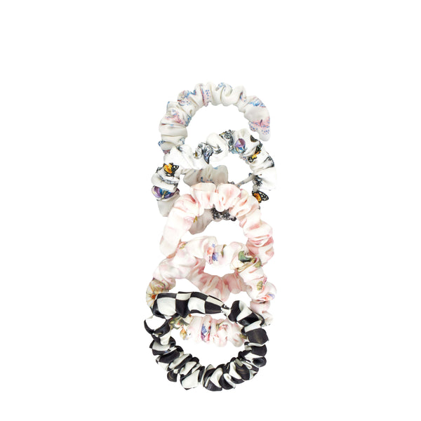 MacKenzie-Childs x Goody Satin Skinny Scrunchies, 5ct