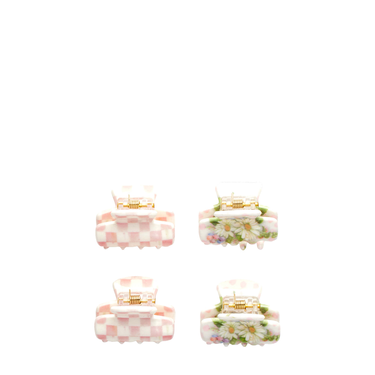 NEW! MacKenzie-Childs x Goody Mini Claw Clips - Black Multi, 4ct MacKenzie-Childs x Goody Mini Claw Clips - Pink Multi, 4ct main image 3