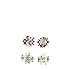 MacKenzie-Childs x Goody Mini Claw Clips - Black Multi, 4ct