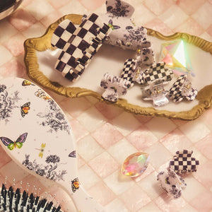 MacKenzie-Childs x Goody Mini Claw Clips - Black Multi, 4ct