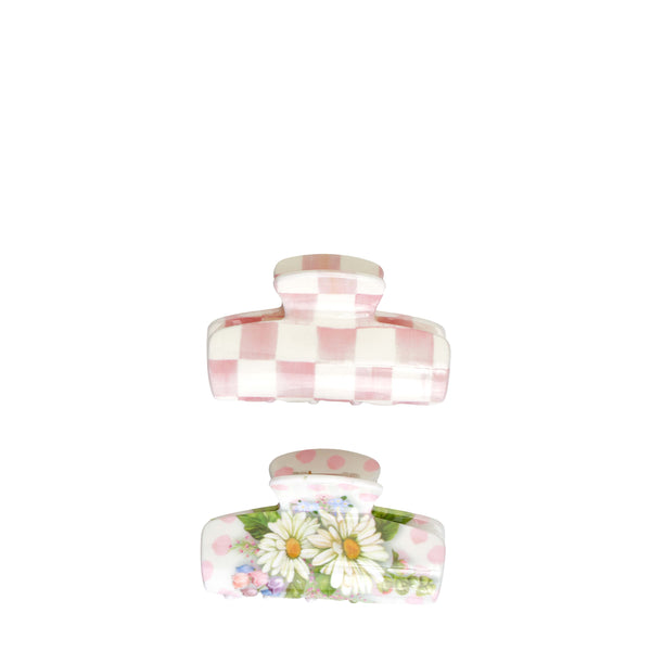 MacKenzie-Childs x Goody Medium Claw Clips - Pink Multi, 2ct