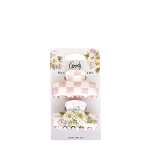 MacKenzie-Childs x Goody Medium Claw Clips - Pink Multi, 2ct