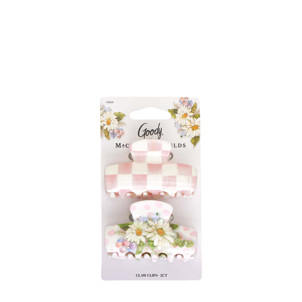 MacKenzie-Childs x Goody Medium Claw Clips - Pink Multi, 2ct