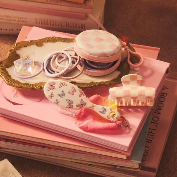 MacKenzie-Childs x Goody Medium Claw Clips - Pink Multi, 2ct