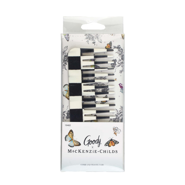 MacKenzie-Childs x Goody Comb & Travel Case - Black Multi