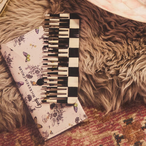 MacKenzie-Childs x Goody Comb & Travel Case - Black Multi