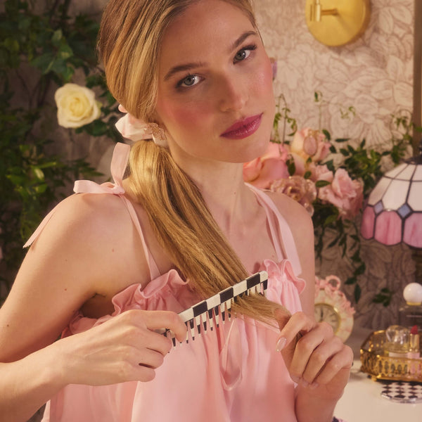 MacKenzie-Childs x Goody Comb & Travel Case - Black Multi