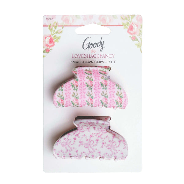 Goody x LoveShackFancy Small Claw Clip - Blooming Heirloom and Coquette Bow - 2ct