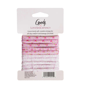 Goody x LoveShackFancy Seamless Elastics - Ikat Rose & Coquette Bow - 10ct