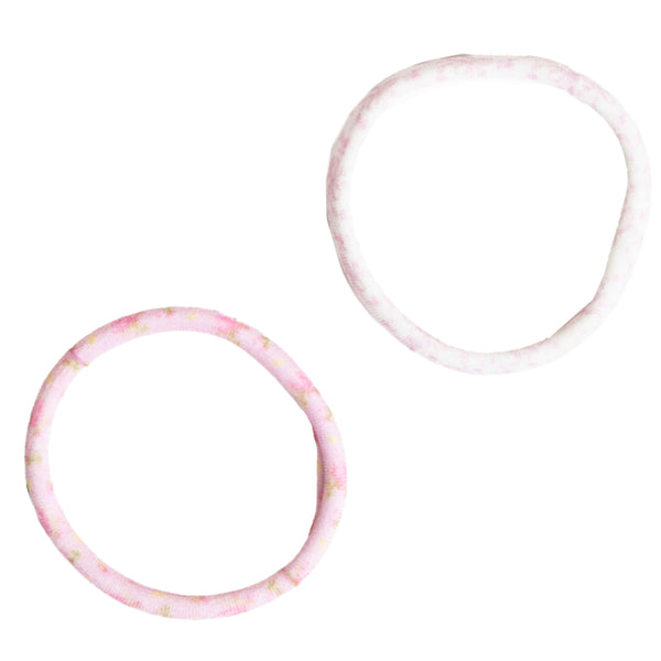 Goody x LoveShackFancy Seamless Elastics - Ikat Rose & Coquette Bow - 10ct