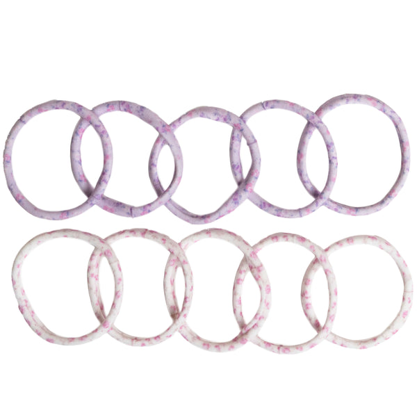 Goody x LoveShackFancy Seamless Elastics - Happy Thoughts & Ribbon Rosa - 10ct