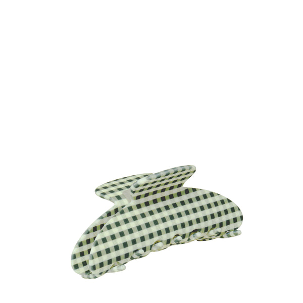 Wet Brush × Hill House Large Claw Clip - Olive Gingham