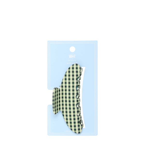 Wet Brush × Hill House Large Claw Clip - Olive Gingham