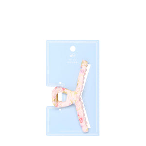 Wet Brush × Hill House Fabric Wrapped Claw Clip - Pink Bluebonnet Floral