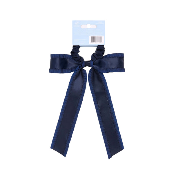 Wet Brush × Hill House Ruffle Bow Scrunchie - Navy