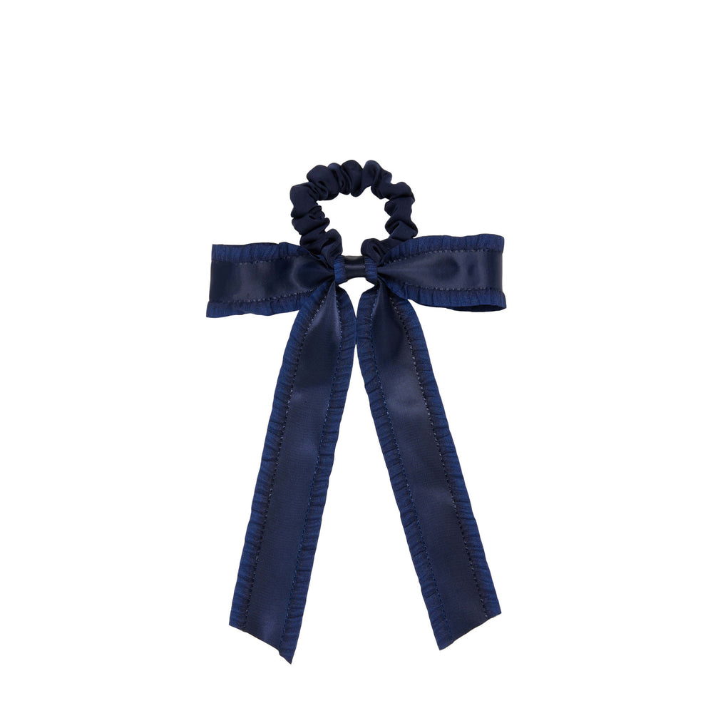 Wet Brush × Hill House Ruffle Bow Scrunchie - Navy