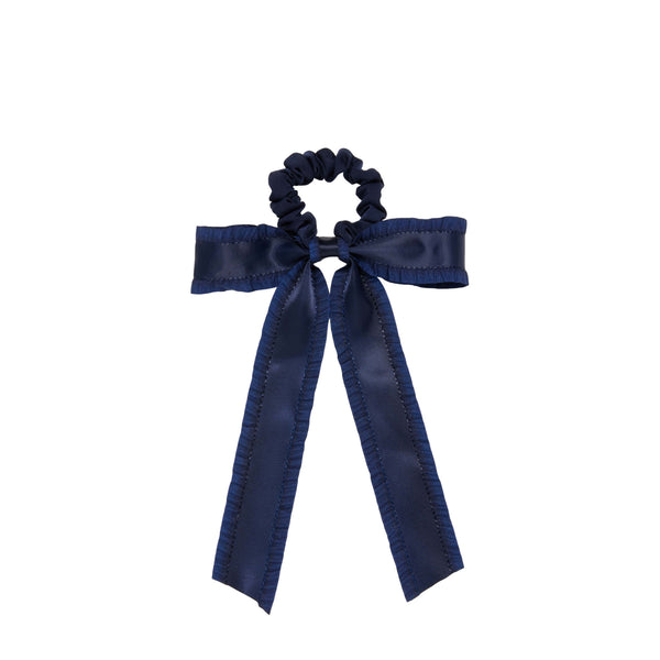 Wet Brush × Hill House Ruffle Bow Scrunchie - Navy