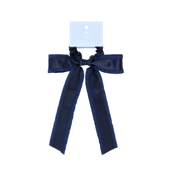 Wet Brush × Hill House Ruffle Bow Scrunchie - Navy