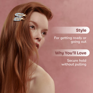 Wet Brush × Hill House Printed Floral Creaseless Clips, 4ct