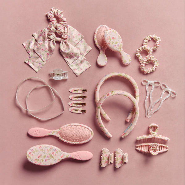 Wet Brush × Hill House Printed Floral Creaseless Clips, 4ct