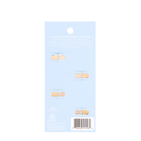 Wet Brush × Hill House Printed Floral Creaseless Clips, 4ct