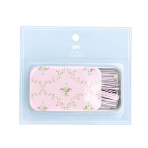 Wet Brush x Hill House Bobby Pin Case - Pink Trellis - 45ct