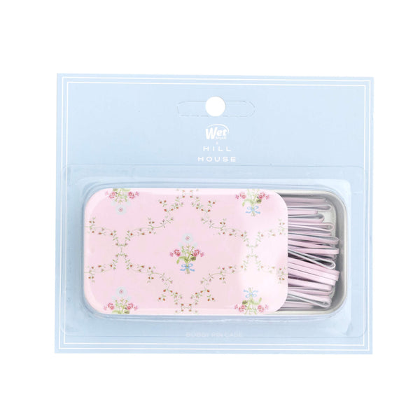 Wet Brush x Hill House Bobby Pin Case - Pink Trellis - 45ct