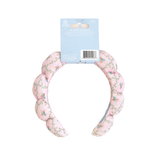 Wet Brush x Hill House Puffy Scalloped Headband - Pink Trellis