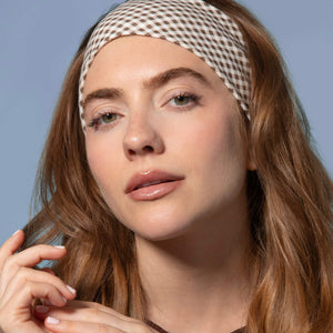 Wet Brush x Hill House Headwraps - Brown Gingham & Bluebell Waltz - 2ct