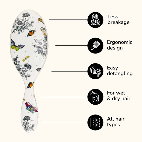 MacKenzie-Childs x Wet Brush Original Detangler - Butterfly Toile