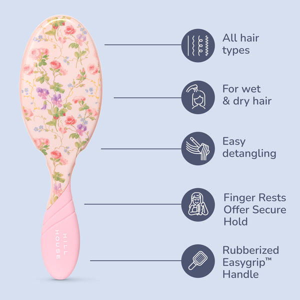 Wet Brush × Hill House Pro Original Detangler -  Pink Bluebonnet Floral