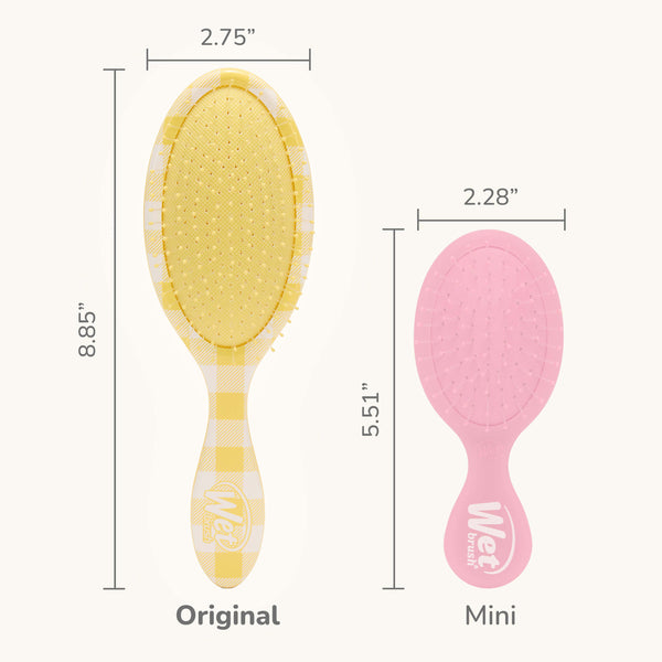 Coastal Charm Original Detangler - Golden Gingham