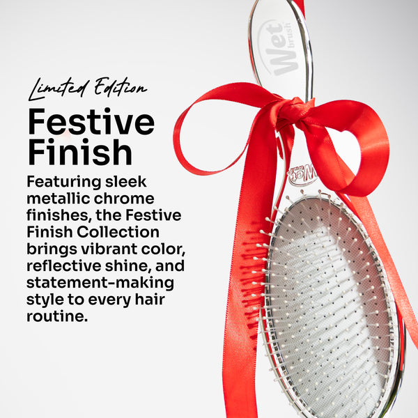 Festive Finish Original Detangler & Mini Detangler Gift Set - Silver