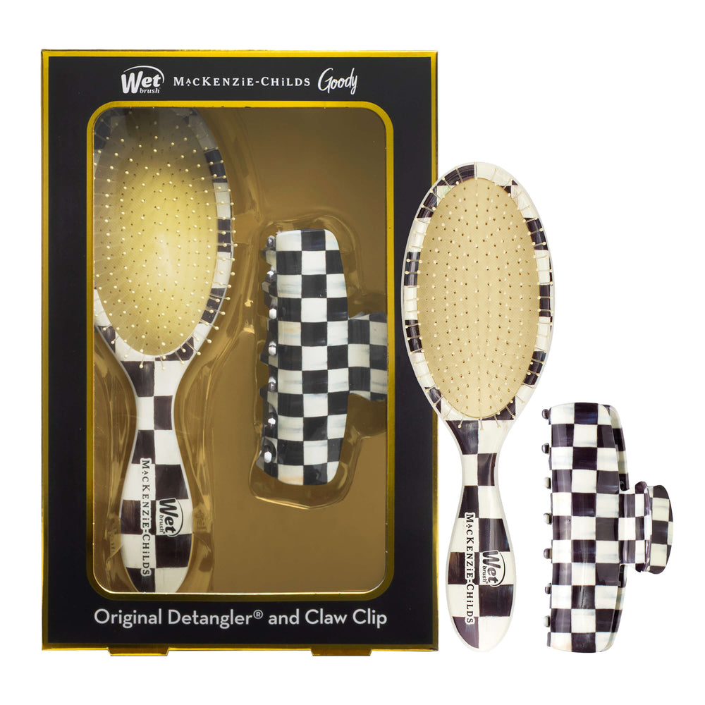 Wet Brush x Goody x MacKenzie-Childs Original Detangler & Claw Clip Set