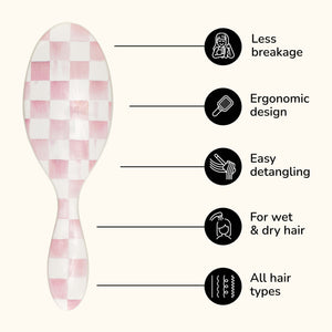 MacKenzie-Childs x Wet Brush Original Detangler - Rosy Check