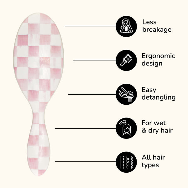 MacKenzie-Childs x Wet Brush Original Detangler - Rosy Check