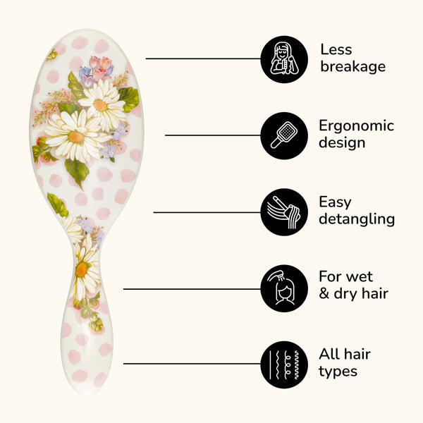 MacKenzie-Childs x Wet Brush Original Detangler - Wildflower Dot