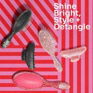 Pink Tie Affair Original Detangler - Hot Pink Glitter